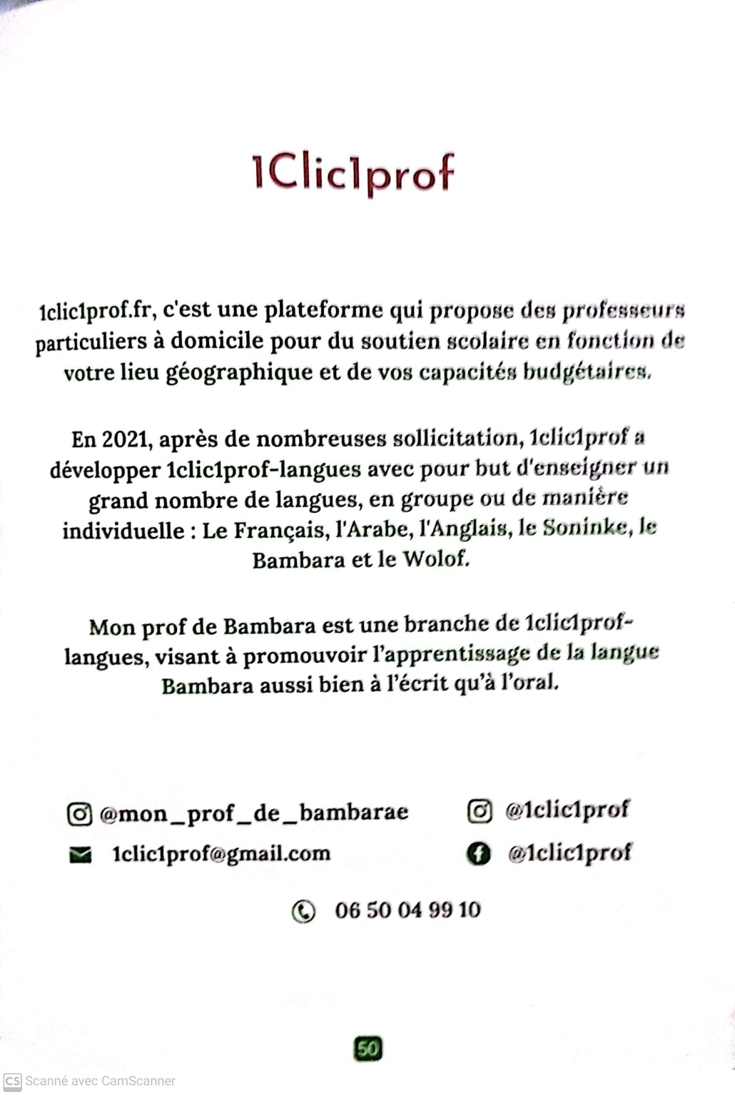 Livret Bambara